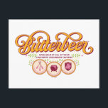 BUTTERBEER™ Available At Wizarding Taverns Postcard<br><div class="desc">Raise a glass to the wizarding world with this charming Butterbeer™ design! Featuring elegant, swirling typography and a warm, vintage-inspired color palette, this artwork celebrates the most beloved drink in magical history. Accented with playful details and references to iconic wizarding taverns like the Three Broomsticks™, the Leaky Cauldron™, and the...</div>
