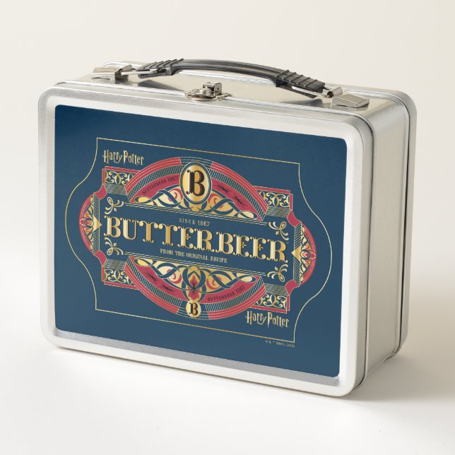 BUTTERBEER™ Horizontal Logo Metal Lunch Box (Front)