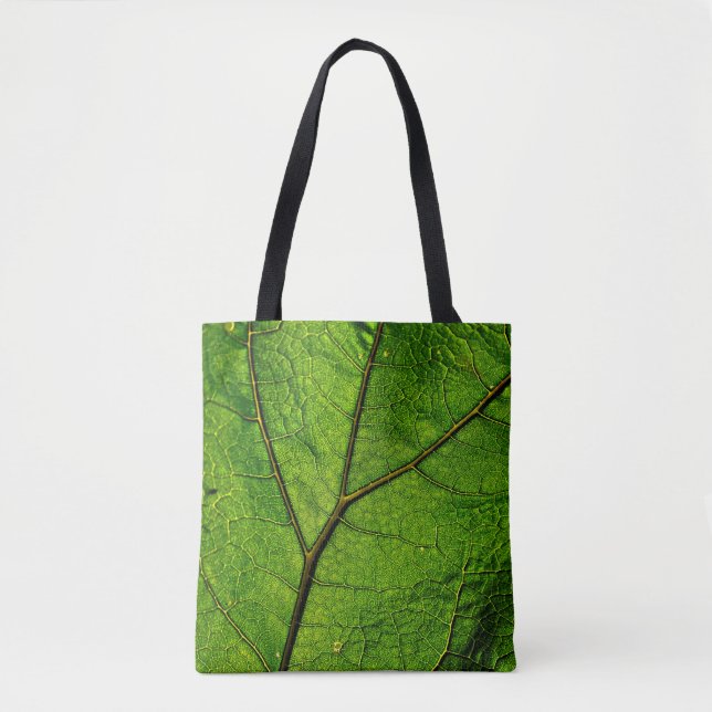 Butterbur leaf leaf veins green tote bag (Front)