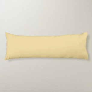 Buttercream Colour Minimalist Soft Pastel Yellow Body Cushion