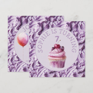 Buttercream Icing Party Birthday  Invitation