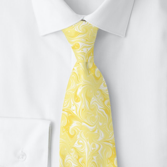Buttercream Melted Abstract Tie (Creator Uploaded)