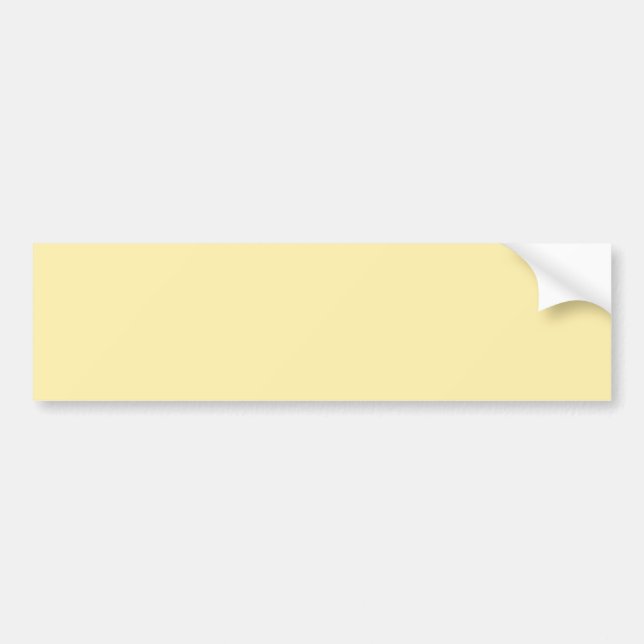 Buttercream Solid Colour Bumper Sticker (Front)
