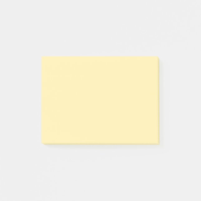 Buttercream Solid Colour Post-it Notes (Front)