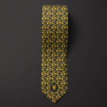 Buttercream Yellow Floral on Black