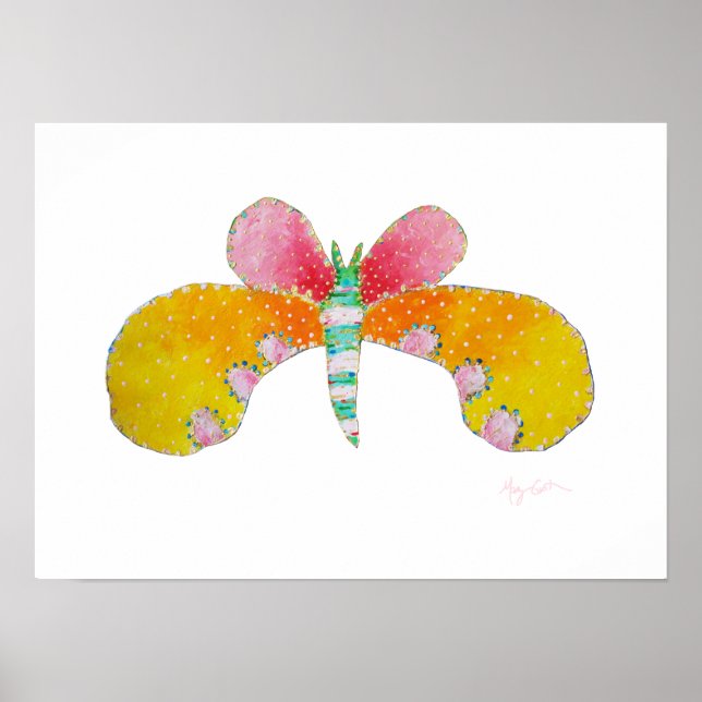 Buttercup Butterfly Print (Front)