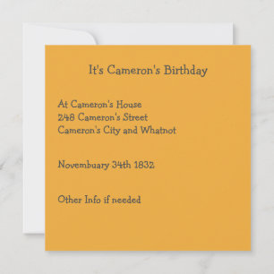 Buttercup Child Whimsical Flower Party Collection Invitation