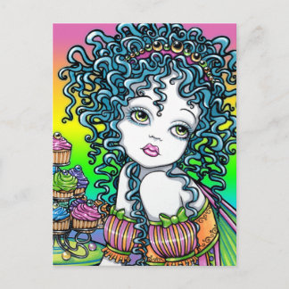 "Buttercup" Cup Cake Fairy Art Postcard