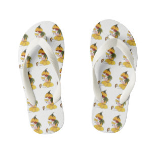 Buttercup Cute Flower Child Floral Funny Girl Kid's Jandals