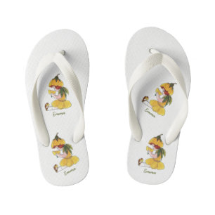 Buttercup Cute Flower Child Vintage Little Girl Kid's Jandals