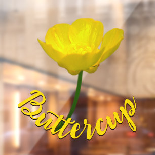 Buttercup Decal Customised Buttercup Window Cling
