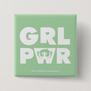 Buttercup: Girl Power 15 Cm Square Badge