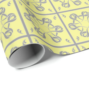 Buttercup Grey Wrapping Paper
