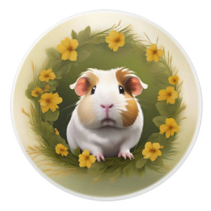Buttercup Guinea Pig, Ceramic Knob