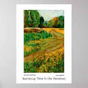 Buttercup Meadows, Abergavenny: Print, Poster