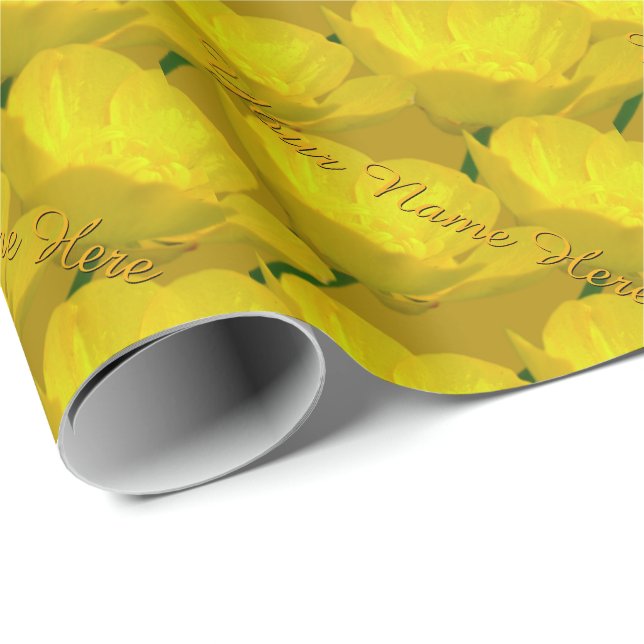 Buttercup Wrapping Paper Personalised Gift Paper (Roll Corner)