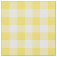 Buttercup Yellow & White Gingham Check