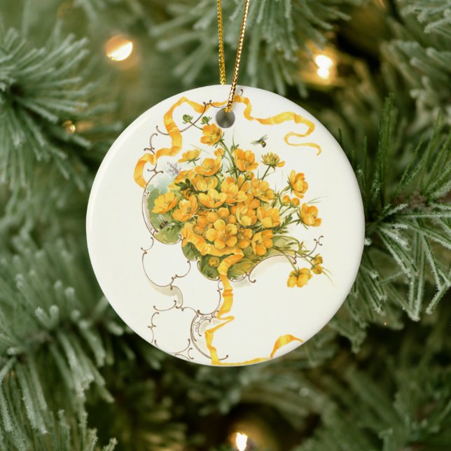 Buttercups   ceramic tree decoration (Tree)