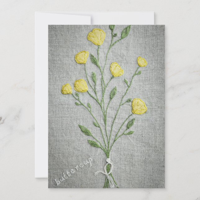 Buttercups Greeting Card (Front)