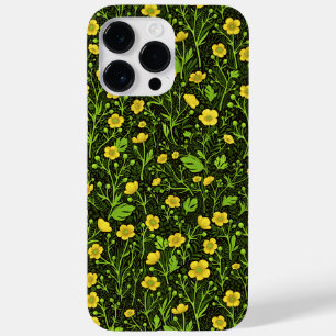 Buttercups on black Case-Mate iPhone 14 pro max case