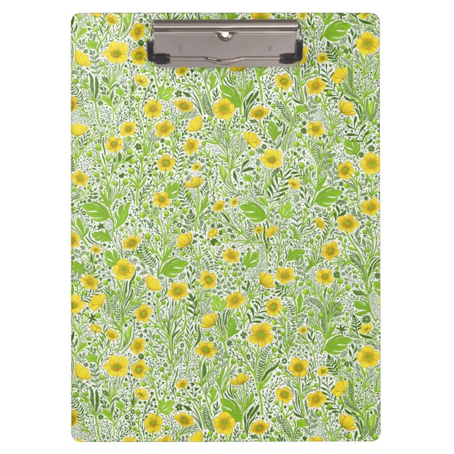 Buttercups on white clipboard (Front)