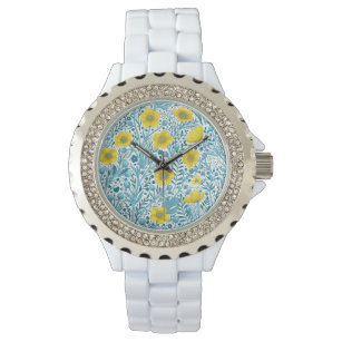 Buttercups, yellow, blue and white watch