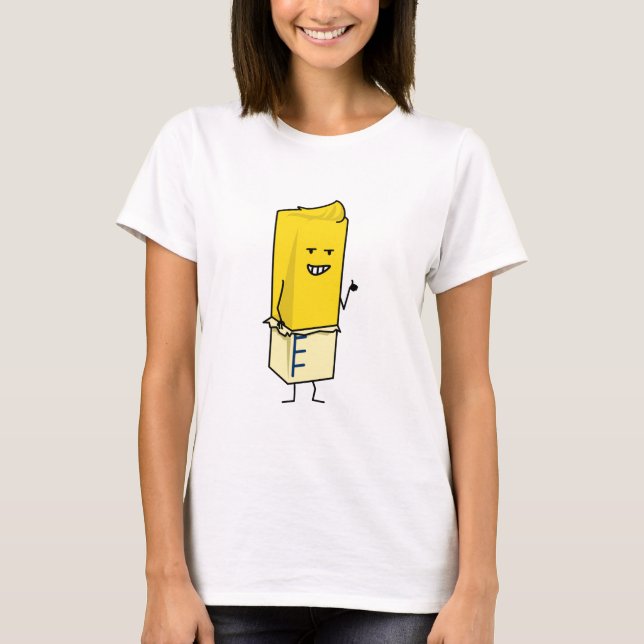 Buttered Buttery Stick of Butter Happy Thumbs Up T-Shirt (Front)