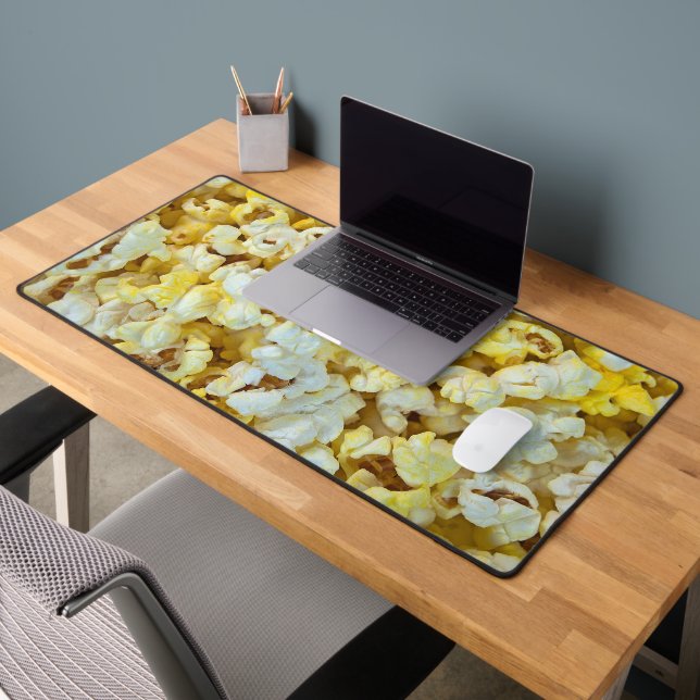 Buttered Popcorn Background Desk Mat (Office 2)