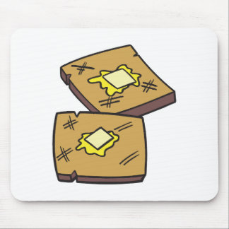 buttered toast mouse pad