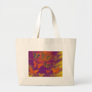 BUTTERFLIES 2 LARGE TOTE BAG