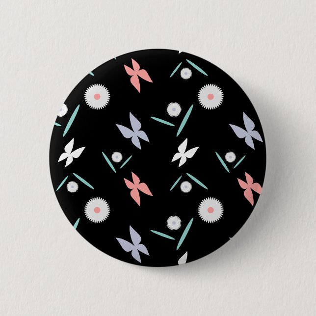 Butterflies 6 Cm Round Badge (Front)