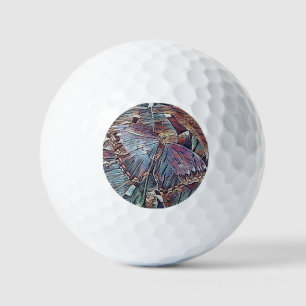 BUTTERFLIES ABSTRACT GOLF BALLS