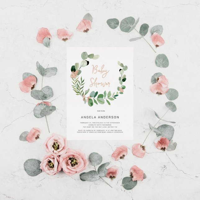 Butterflies All Around Baby Shower Rose Godl (Creator Uploaded)