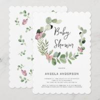 Butterflies All Around Scalloped Baby Shower