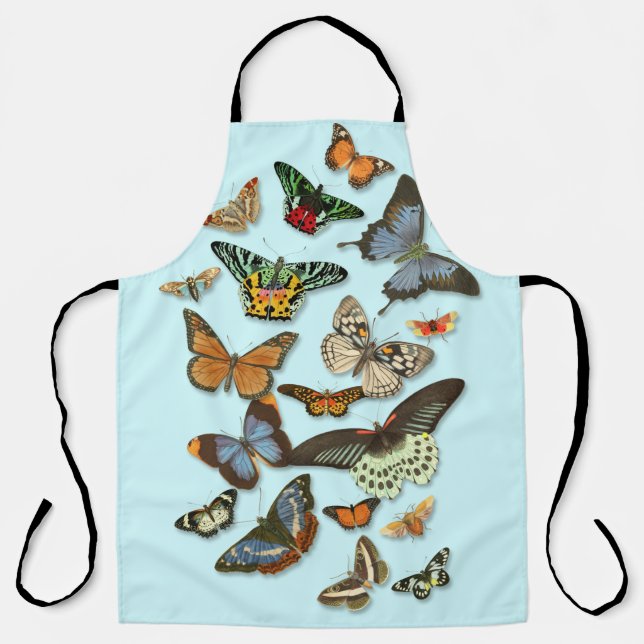 Butterflies All-Over Print Apron (Front)