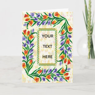 butterflies and blossoms card