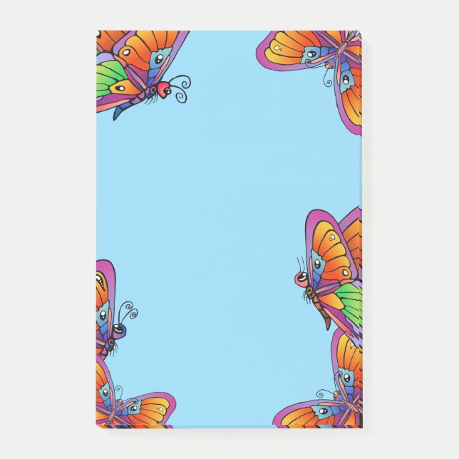 Butterflies and Butterflies Post-it Notes (Front)