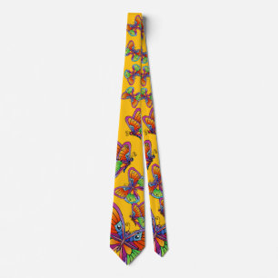 Butterflies and Butterflies Tie