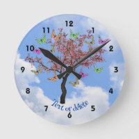 Butterflies And Flowering Tree Personalised 