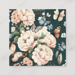 Butterflies and flowers enclosure card
