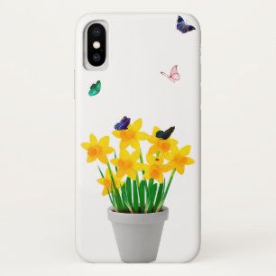 Butterflies and Flowers iPhone X Case