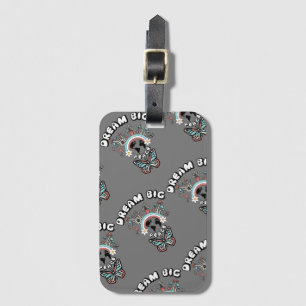 Butterflies and Mushrooms Dream Big positive inspo Luggage Tag