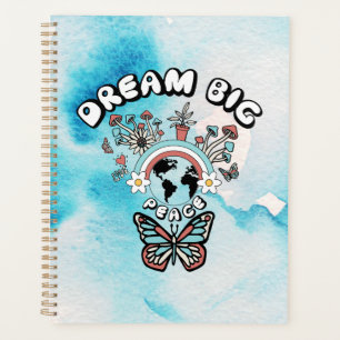 Butterflies and Mushrooms Dream Big positive inspo Planner