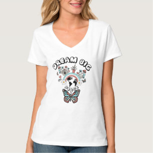 Butterflies and Mushrooms Dream Big positive inspo T-Shirt