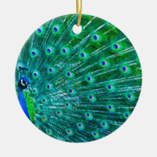Butterflies and Peacock Ceramic Tree Decoration