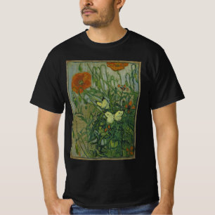 Butterflies and Poppies by Vincent van Gogh T-Shirt