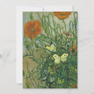 Butterflies and Poppies Vincent van Gogh