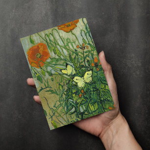 Butterflies and Poppies Vincent van Gogh Card