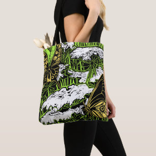 Butterflies and Queen Anne's Lace Tote Bag