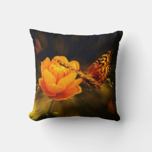 Butterflies and Rose American Mojo Pillow